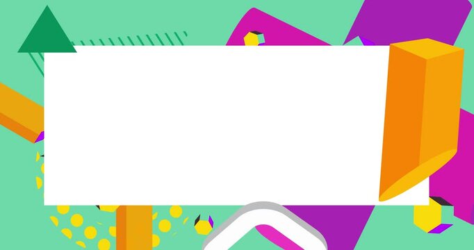Geometrical graphic retro theme background with place for text. Minimal geometric elements frame. Vintage abstract shapes vector illustration for advertising.