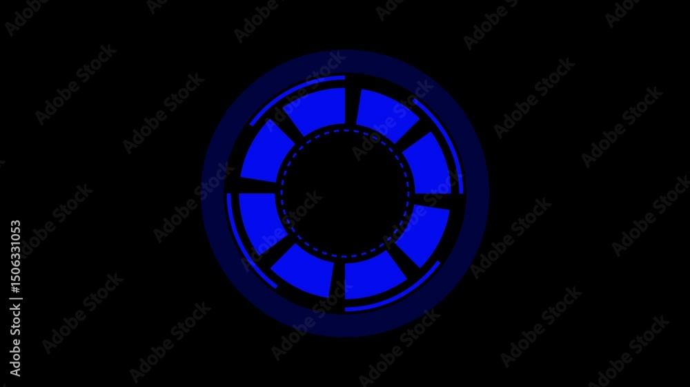 Poster circle hud elements, hud circle rotation elements.