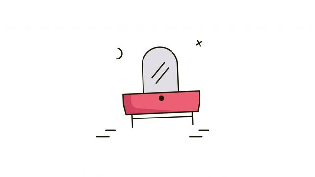 Animation Of a vanity table
