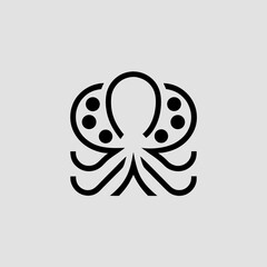 Ocyopus icon silhouette logo design