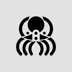 Ocyopus icon silhouette logo design