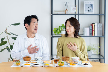 食欲不振なミドルの夫婦