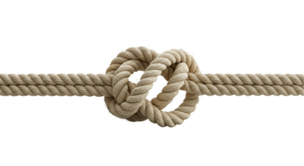 Isolated Rope Knot Illustration On Transparent Background Close Up View