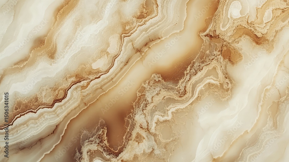 Poster abstract marble pattern in soft earthy tones with flowing lines and organic shapes for elegant desig