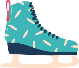 Female skate shoe vector illustration