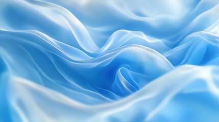 Obraz premium Light blue flowing fabric texture.