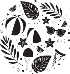 Seamless vector butterfly pattern with floral leaf decoration