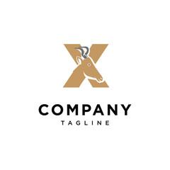 Letter X Kongoni Logo Icon Vector