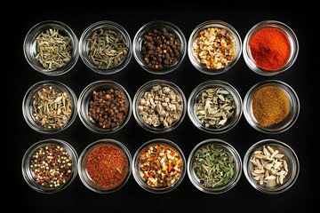 various kinds of spices
