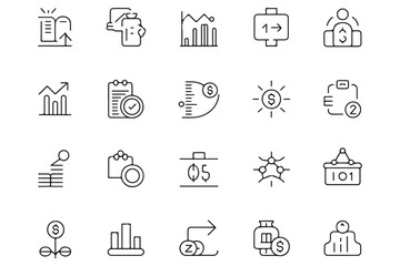 Minimalist black budget icon silhouette vector illustration isolated on transparent background
