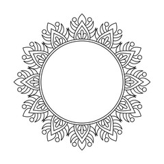 Ornamental Ethereal Universe Mandala Coloring Book Page