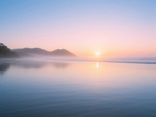 Naklejka premium Beautiful early morning at Byron Bay