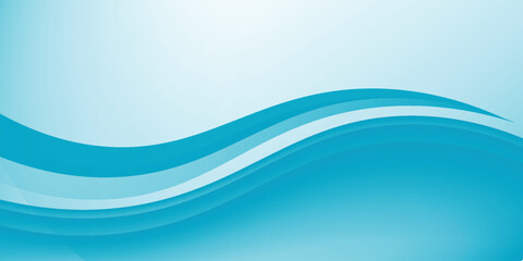Blue and white business wave banner background. vector