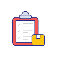 Packing List Icon vector stock illustration