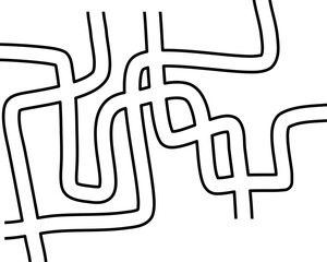 Maze game Illustration. Printable kids education worksheet