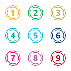 Number icon vector illustration. Infographic number icon vector. number icon vector