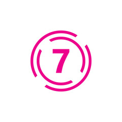 Number icon vector illustration. Infographic number icon vector. number icon vector