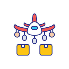 Air Cargo Icon vector stock illustration