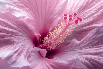 pink hibiscus flower in full bloom