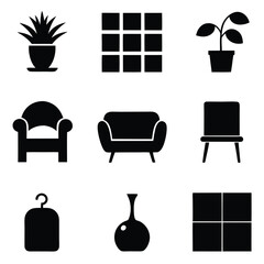 furniture icon set