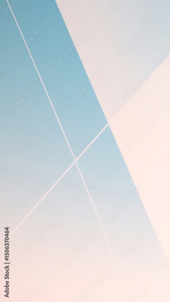 Poster abstract pastel color block design soft hues and geometric shapes for backgrounds and branding