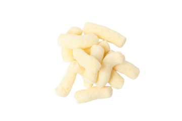 PNG, Many corn sticks, isolated on white background, top view