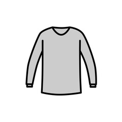 t-shirt long-sleeve ribbed icon