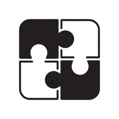 vector puzzle icon