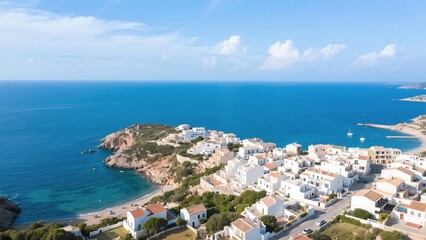Sardinia, with blue each and blue sky, Italy