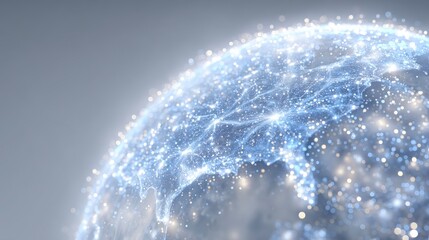 Futuristic Glowing Sphere  Global Network  Technology  Connectivity