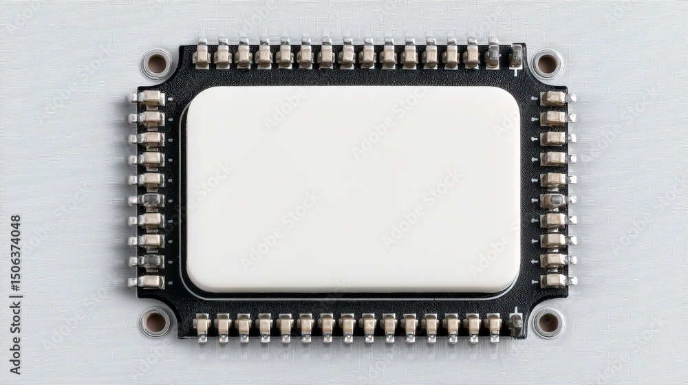 Aufkleber high resolution microchip image technology circuit board electronics innovation