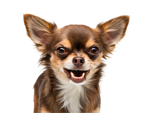 angry chihuahua growling 2 years old isolated on transparent background 25417361 1
