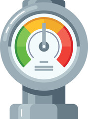 Pressure gauge equipment vector illustration