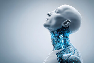 Futuristic Humanoid Gaze: A Conceptual Visualization of Technological Integration and Bioenhancement