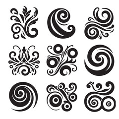 Snowflakes Vector Collection: Winter Snow Icons, New Year & Christmas Decorations