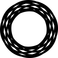 Circle overlay segments bold line for Infographic, data, business