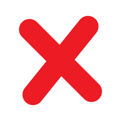 red cross mark icon