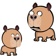 little capybara character cartoon expressions pack collection in vector art