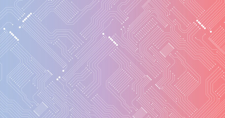 Seamless pattern with Circuit board. Electronics board. High-tech technology background texture