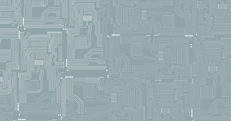 Vector circuit for communication technology background concept. 