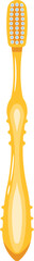 Yellow toothbrush for dental care
