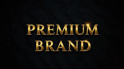 Premium Gold Text Effect for Luxury Branding