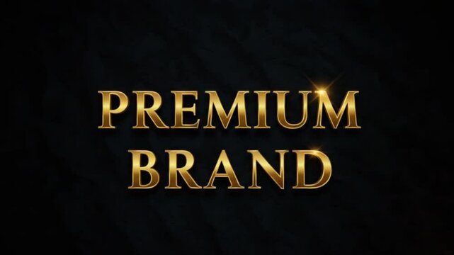 Premium Gold Text Effect for Luxury Branding