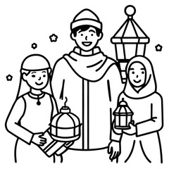 nativity scene with holy family