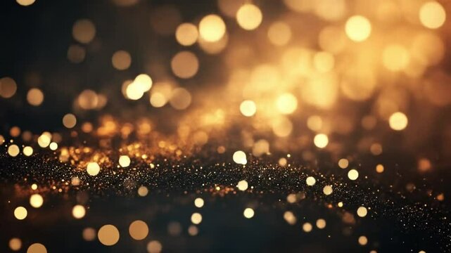 Golden orbs dancing in twilight