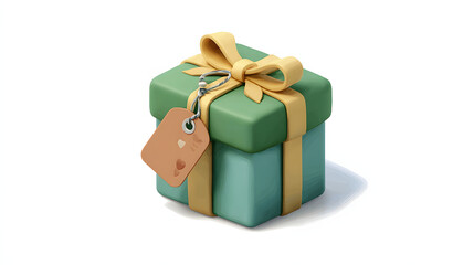 Obraz premium 3d Icon of a wrapped gift box