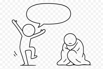 Funny Cartoon Slip on Banana Peel – Vector Stick Figure Falling