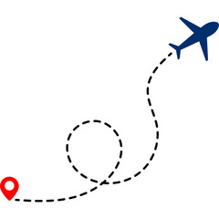 Airplane Travel Route