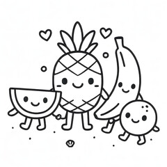 Bold and Easy Summer Coloring Book Cover – Cute Beach Theme (8.5" x 8.5" PDF/PNG)