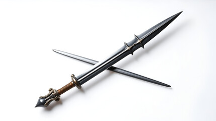 Halberds on white background